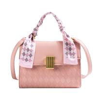 PU Leather with silk scarf & Easy Matching Handbag attached with hanging strap Argyle PC