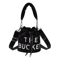Velour Easy Matching Shoulder Bag durable & hardwearing & attached with hanging strap letter PC