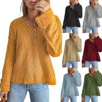 Polyester Frauen Pullover, Gestrickte, Solide, mehr Farben zur Auswahl,  Stück