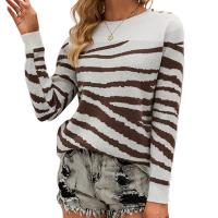 Acrylic Women Sweater & loose knitted patchwork PC