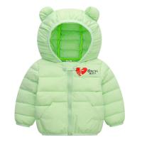 Polyester zipper Children Parkas & thermal patchwork Solid PC