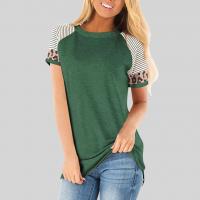Cotone Frauen Kurzarm T-Shirts Stampato più colori per la scelta kus