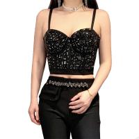 Polyester Slim & Push Up Camisole Solid black PC