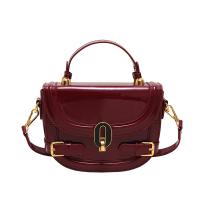 PU Leather Easy Matching Shoulder Bag lacquer finish Solid PC