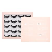 Mink Fur False Eyelashes for women & curling Solid black Box