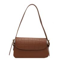 PU Leather Box Bag & Easy Matching Shoulder Bag Stone Grain PC