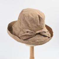 Cotton Easy Matching Bucket Hat edge curling & breathable Solid PC