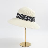 Straw Outdoor & Easy Matching Sun Protection Straw Hat perspire & breathable weave letter PC