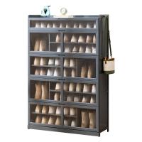 Moso Bamboo Multilayer Shoes Rack Organizer dustproof gray PC