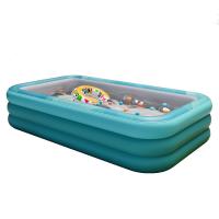 PVC foldable Inflatable Pool Solid blue PC