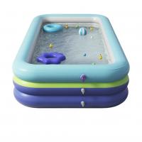 PVC foldable Inflatable Pool with electric air pump purple PC