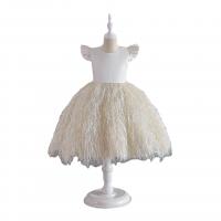 Polyester & Cotton Slim & Princess Girl One-piece Dress patchwork PC
