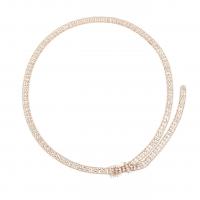 Zinc Alloy Easy Matching Waist Chain flexible length & with rhinestone gold color plated PC