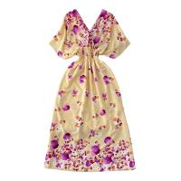 Chiffon Einteiliges Kleid, Gedruckt, unterschiedliche Farbe und Muster für die Wahl, mehr Farben zur Auswahl, :,  Stück