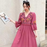 Polyester Waist-controlled & long style One-piece Dress Others : PC