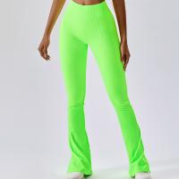 Polyamide & Spandex High Waist Women Yoga Pants lift the hip & skinny Solid PC