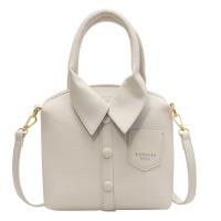 PU Leather Easy Matching Handbag attached with hanging strap clothes pattern PC