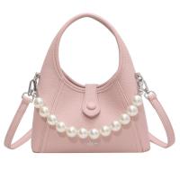 PU Leather Easy Matching Handbag soft surface & attached with hanging strap Lichee Grain PC