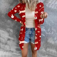 Polyester Women Long Sleeve Blouses christmas design & loose printed Others PC
