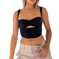 Polyester Camisole midriff-baring & hollow Solid PC