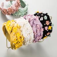 Tuch & Kunststoffperle Haarband, mehr Farben zur Auswahl,  Stück