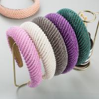 Doek & Plastic Parel & Rhinestone Haarband meer kleuren naar keuze stuk
