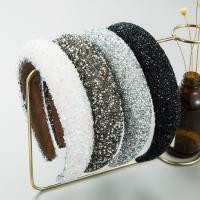 Tuch & Schwamm & Kunststoffperle & Strass Haarband, mehr Farben zur Auswahl,  Stück