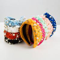 Kunststoffperle & Strass Haarband, mehr Farben zur Auswahl,  Stück