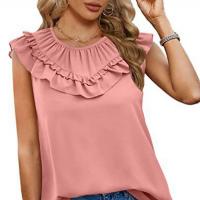 Polyester Vrouwen Mouwloos T-shirt Lappendeken ander keuzepatroon meer kleuren naar keuze stuk