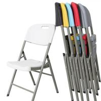 HDPE & Steel Tube Antirust Foldable Chair portable Solid PC