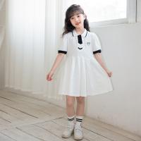 Cotton Girl One-piece Dress & loose white PC