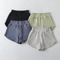 Cotton High Waist Shorts & loose Solid PC