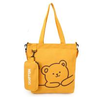 Canvas Easy Matching Shoulder Bag large capacity bears PC