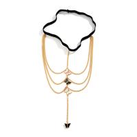 Iron & Zinc Alloy Easy Matching Body Chain plated gold PC