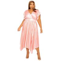 Polyester Waist-controlled & Plus Size One-piece Dress Solid PC