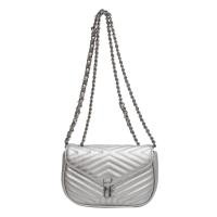 PU Leather Easy Matching Shoulder Bag with chain striped PC
