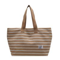 Canvas Easy Matching Shoulder Bag large capacity & soft surface striped PC