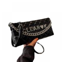 PU Leather Easy Matching Shoulder Bag with chain letter PC