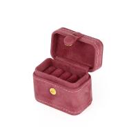 Flannelette & PU Leather Jewelry Storage Case for storage & large capacity Solid PC