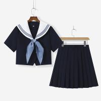 Poliéster Traje de marinero mujer, negro,  Conjunto