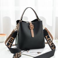 PU Leather Handbag large capacity & attached with hanging strap PC