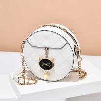 PU Leather Shoulder Bag with chain & bun PC