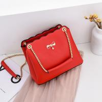 PU Leather Bucket Bag Shoulder Bag with chain PC