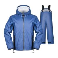 Polyurethane-PU & Chemical Fiber windproof & Waterproof Men Raincoat Set & two piece Solid Set