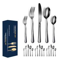410 Stainless Steel Antirust & easy cleaning Cutlery Set twenty piece polished Set