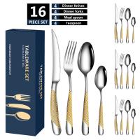Stainless Steel Antirust & easy cleaning Cutlery Set sixteen piece polished Set