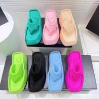 PU Cuir Femmes Flip Flops Solide plus de couleurs pour le choix Paire