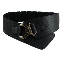 PU Leather & Zinc Alloy Concise & Easy Matching Fashion Belt flexible gold color plated crocodile grain PC