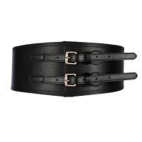 PU Leather & Zinc Alloy Easy Matching Fashion Belt flexible gold color plated Solid PC