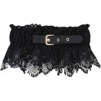 PU Leather & Nylon & Lace Easy Matching Fashion Belt flexible floral PC